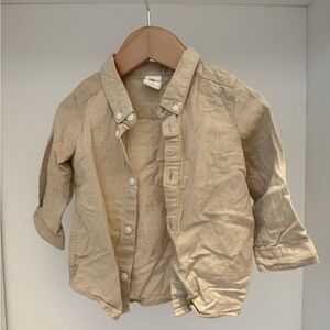 H&M Kids Beige Button-Down Shirt